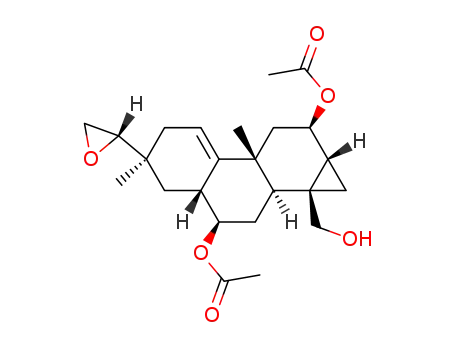 Acetic acid (1aS,1bS,3R,3aR,5S,7bR,9R,9aR)-3-acetoxy-1a-hydroxymethyl-5,7b-dimethyl-5-(S)-oxiranyl-1a,1b,2,3,3a,4,5,6,7b,8,9,9a-dodecahydro-1H-cyclopropa[a]phenanthren-9-yl ester