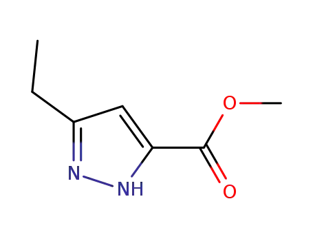 Molecular Structure of 834869-10-2 (3-ethyl-5-pyrazolcarboxylic acid methyl ester)