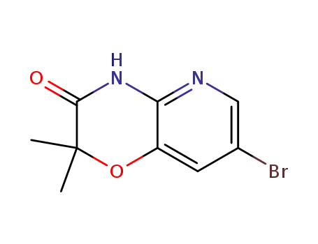 Molecular Structure of 894852-01-8 (7-BROMO-2,2-DIMETHYL-2H-PYRIDO[3,2-B][1,4]OXAZIN-3(4H)-ONE)