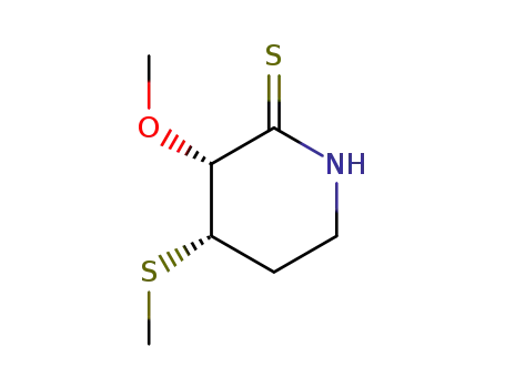 2-Piperidinethione, 3-methoxy-4-(methylthio)-