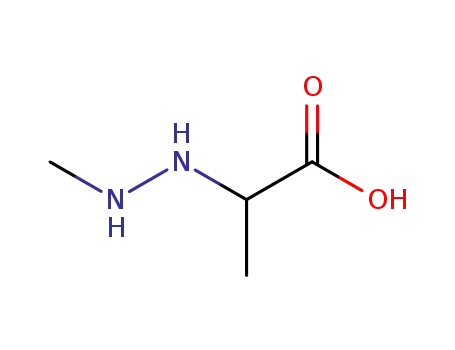Molecular Structure of 89167-98-6 (Propionic acid, 2-(2-methylhydrazino)- (7CI))