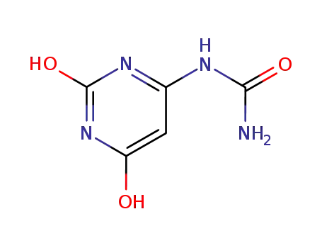 Molecular Structure of 89323-17-1 (1-(2,6-dioxo-1,2,3,6-tetrahydropyrimidin-4-yl)urea)
