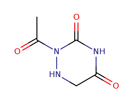 Molecular Structure of 89179-95-3 (as-Triazine-3,5(2H,4H)-dione, 2-acetyldihydro- (7CI))