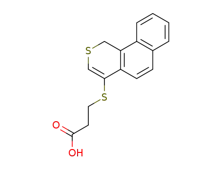 Propanoic acid, 3-(1H-naphtho[1,2-c]thiopyran-4-ylthio)-