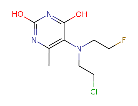 5-((2-Chloroethyl)(2-fluoroethyl)amino)-6-methyl-2,4(1H,3H)-pyrimidinedione cas  834-91-3