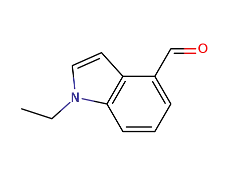 Molecular Structure of 894852-86-9 (1-ethyl-1H-indole-4-carbaldehyde)