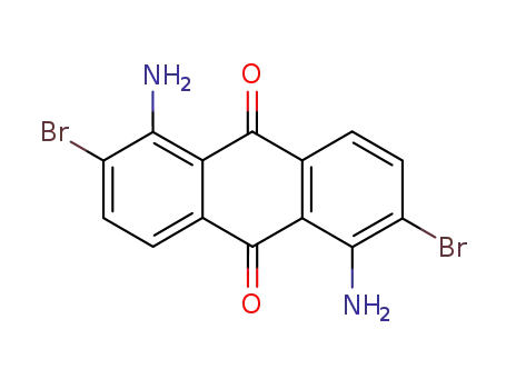 Molecular Structure of 106782-84-7 (9,10-Anthracenedione, 1,5-diamino-2,6-dibromo-)