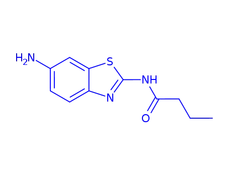 Molecular Structure of 833430-30-1 (N-(6-AMINO-BENZOTHIAZOL-2-YL)-BUTYRAMIDE)