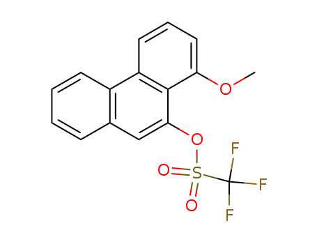 Molecular Structure of 292863-27-5 (8-methoxy-phenanthren-9-yl trifluoromethanesulfonate)