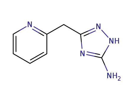 Molecular Structure of 83417-24-7 (5-(Pyridin-2-ylmethyl)-4H-1,2,4-triazol-3-amine)