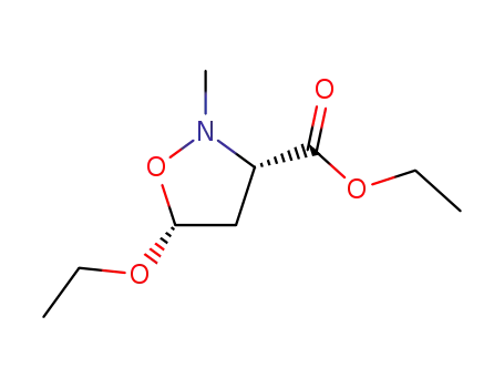 3-이속사졸리딘카르복실산,5-에톡시-2-메틸-,에틸에스테르,시스-(9CI)