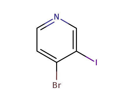 Molecular Structure of 89167-20-4 (4-Bromo-3-iodopyridine)