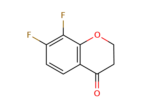 Molecular Structure of 890840-90-1 (7,8-difluorochroman-4-one)