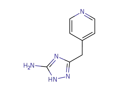 Molecular Structure of 83417-26-9 (5-(Pyridin-4-ylmethyl)-4H-1,2,4-triazol-3-amine)