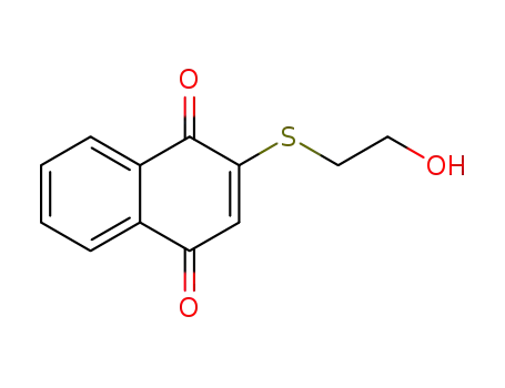 Molecular Structure of 83293-77-0 (2-[(2-hydroxyethyl)sulfanyl]naphthalene-1,4-dione)