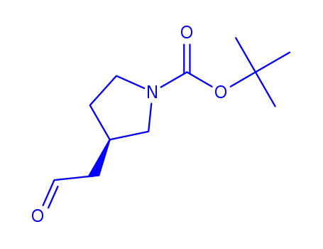 Molecular Structure of 890849-28-2 (1-PYRROLIDINECARBOXYLIC ACID, 3-(2-OXOETHYL)-, 1,1-DIMETHYLETHYL ESTER)