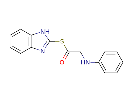Ethanethioic acid, 2-(phenylamino)-, S-1H-benzimidazol-2-yl ester