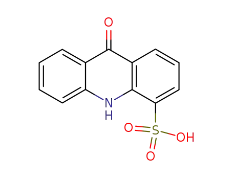 Molecular Structure of 82971-09-3 (4-Acridinesulfonic  acid,  9,10-dihydro-9-oxo-)