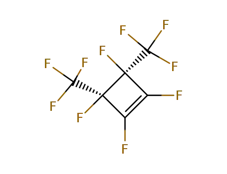 Molecular Structure of 89031-87-8 (Cyclobutene, 1,2,3,4-tetrafluoro-3,4-bis(trifluoromethyl)-, cis-)