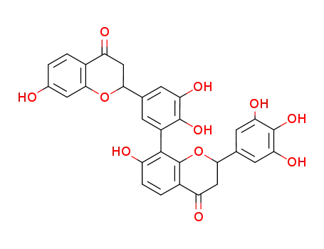(2S)-8-[5-[(S)-3,4-Dihydro-7-hydroxy-4-oxo-2H-1-benzopyran-2-yl]-2,3-dihydroxyphenyl]-2,3-dihydro-7-hydroxy-2-(3,4,5-trihydroxyphenyl)-4H-1-benzopyran-4-one