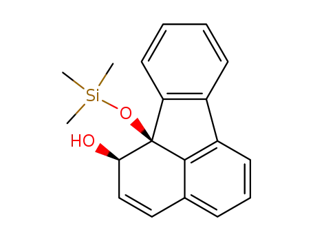 Molecular Structure of 83291-53-6 ((1S,10bR)-10b-[(trimethylsilyl)oxy]-1,10b-dihydrofluoranthen-1-ol)