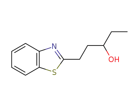 Molecular Structure of 93085-98-4 (2-Benzothiazolepropanol,alpha-ethyl-(7CI))