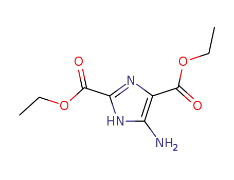 Molecular Structure of 83566-38-5 (diethyl 4-aMino-1H-iMidazole-2,5-dicarboxylate)