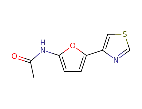 Molecular Structure of 83487-82-5 (Acetamide, N-(5-(4-thiazolyl)-2-furanyl)-)