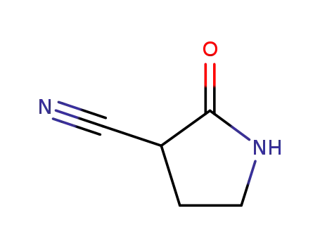 Molecular Structure of 89322-69-0 (3-Pyrrolidinecarbonitrile, 2-Oxo)