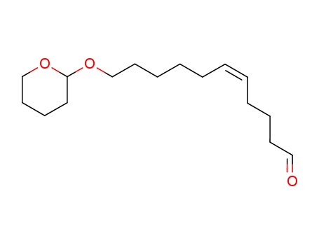 Molecular Structure of 65115-49-3 (5-Undecenal, 11-[(tetrahydro-2H-pyran-2-yl)oxy]-, (Z)-)