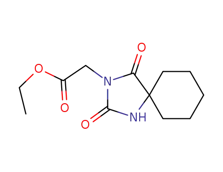 Molecular Structure of 839-26-9 ((2,4-dioxo-1,3-diaza-spiro[4.5]dec-3-yl)-acetic acid ethyl ester)