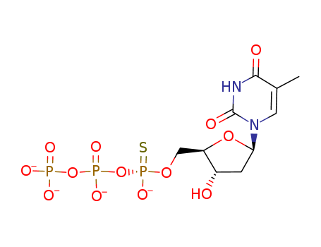 Thymidine, 5'?P''-ester with[P''(R)]-thiotriphosphoric acid ((HO)2P(O)OP(O)(OH)OP(O)(OH)(SH)) (9CI)