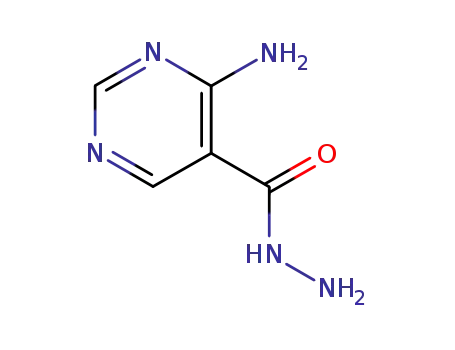 Molecular Structure of 89180-15-4 (5-Pyrimidinecarboxylicacid,4-amino-,hydrazide(7CI))
