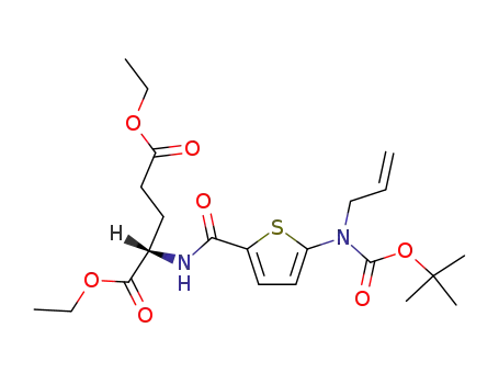 (S)-2-{[5-(Allyl-tert-butoxycarbonyl-amino)-thiophene-2-carbonyl]-amino}-pentanedioic acid diethyl ester