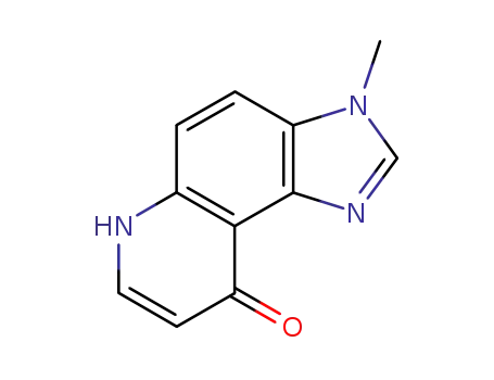 Molecular Structure of 82723-49-7 (9H-Imidazo[4,5-f]quinolin-9-one,3,6-dihydro-3-methyl-(9CI))