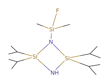 1-(Fluoro-dimethyl-silanyl)-2,2,4,4-tetraisopropyl-[1,3,2,4]diazadisiletidine