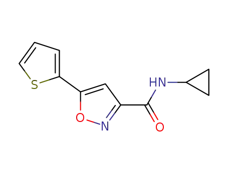 N-Cyclopropyl-5-(thiophen-2-yl)isoxazole-3-carboxamide