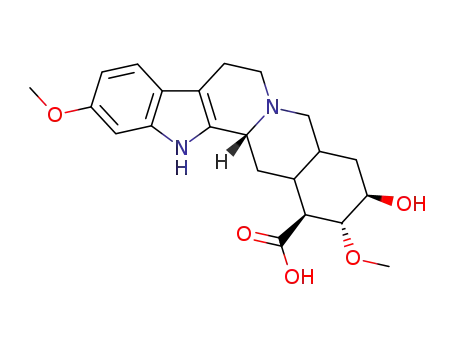 Molecular Structure of 4431-90-7 (Yohimban-16-carboxylicacid, 18-hydroxy-11,17-dimethoxy-, (3b,16b,17a,18a,20a)- (9CI))