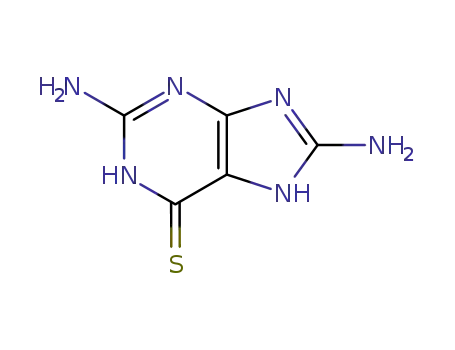 Molecular Structure of 89323-36-4 (2,8-diamino-3,5-dihydro-6H-purine-6-thione)