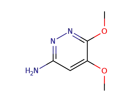 Molecular Structure of 89465-09-8 (6-AMino-3,4-diMethoxy-pyridazine)