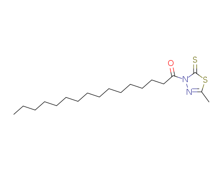 1,3,4-Thiadiazole-2(3H)-thione, 5-methyl-3-(1-oxohexadecyl)-
