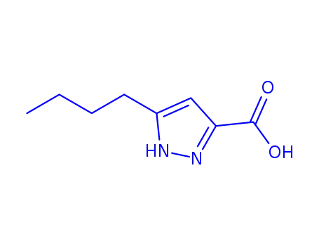 Molecular Structure of 890624-89-2 (5-BUTYL-2H-PYRAZOLE-3-CARBOXYLIC ACID)
