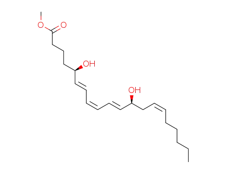 (6E,8Z,10E,14Z)-(5R,12S)-5,12-Dihydroxy-icosa-6,8,10,14-tetraenoic acid methyl ester