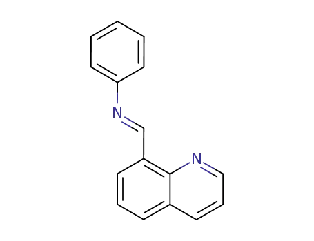 Molecular Structure of 89060-18-4 (N-[(E)-quinolin-8-ylmethylidene]aniline)