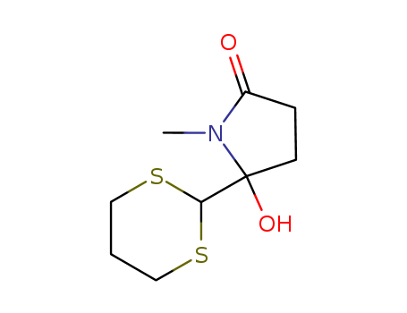 2-Pyrrolidinone,5-(1,3-dithian-2-yl)-5-hydroxy-1-methyl- cas  83451-43-8