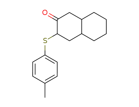 3-(p-methylphenylthio)-2-decalone