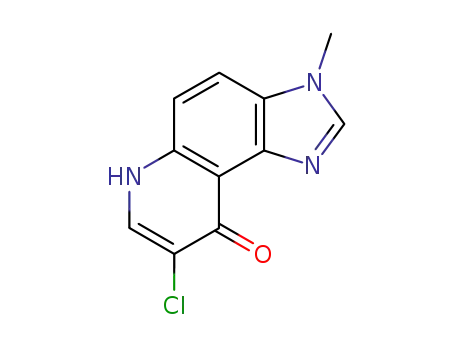 Molecular Structure of 82723-58-8 (9H-Imidazo[4,5-f]quinolin-9-one, 8-chloro-3,6-dihydro-3-methyl-)