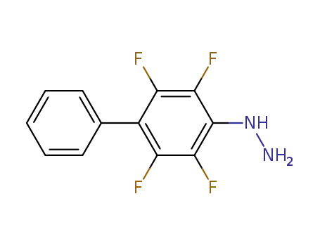 Molecular Structure of 1799-65-1 (2,3,5,6-Tetrafluor-4-hydrazino-biphenyl)