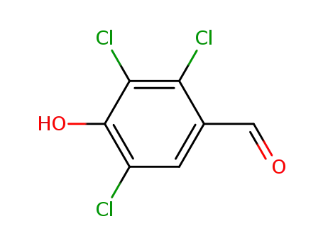 Molecular Structure of 83016-58-4 (2,3,5-trichloro-4-hydroxybenzaldehyde)