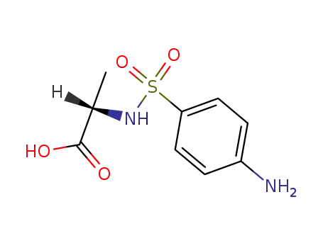 Molecular Structure of 83192-75-0 (2-(4-AMINO-BENZENESULFONYLAMINO)-PROPIONIC ACID)